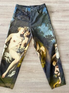 Desigual Women's Straight-Leg Jeans in Multicolor Classical Print